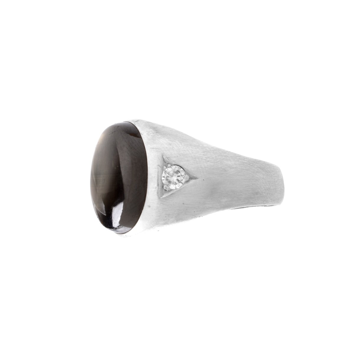 Black Star Sapphire and 14K Ring