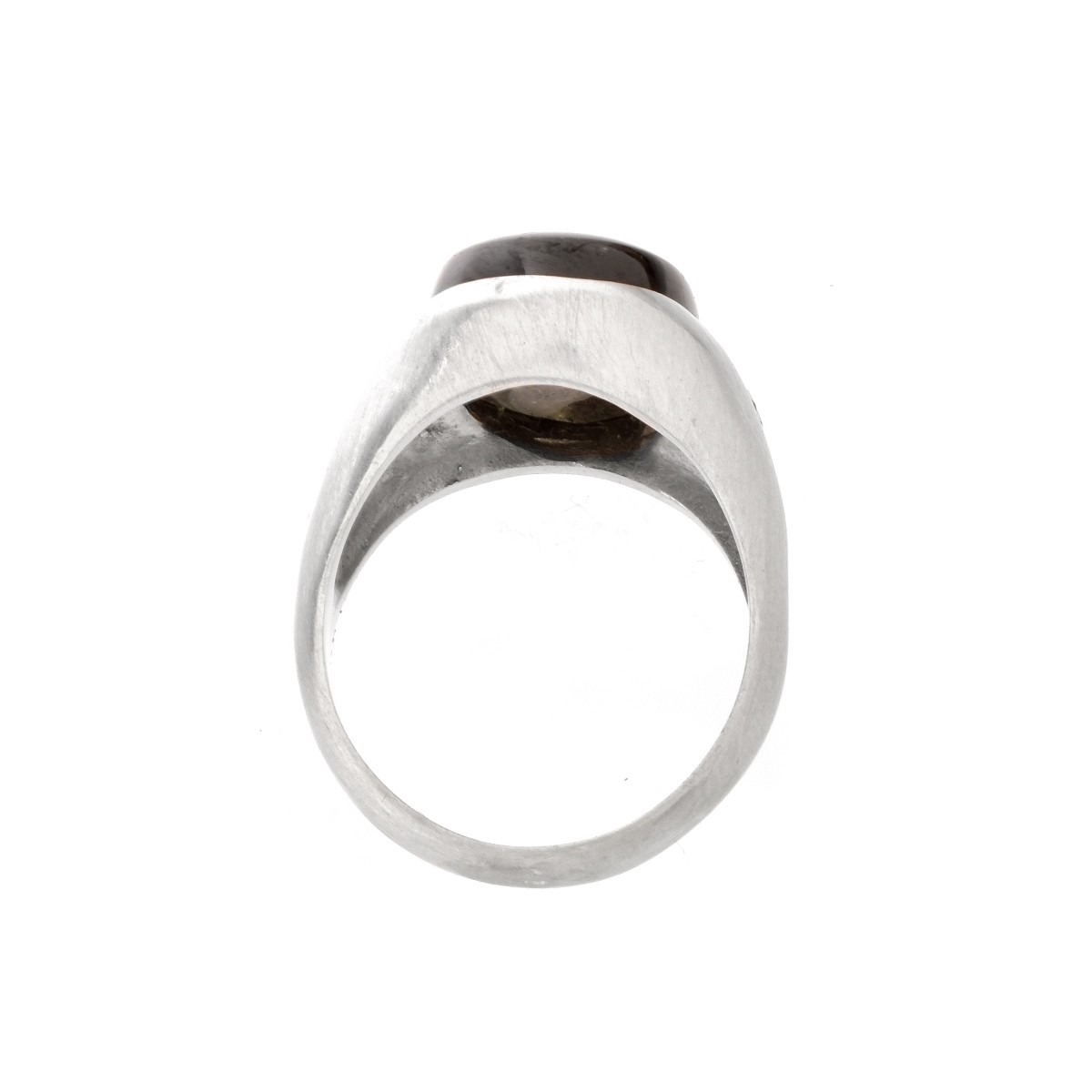 Black Star Sapphire and 14K Ring