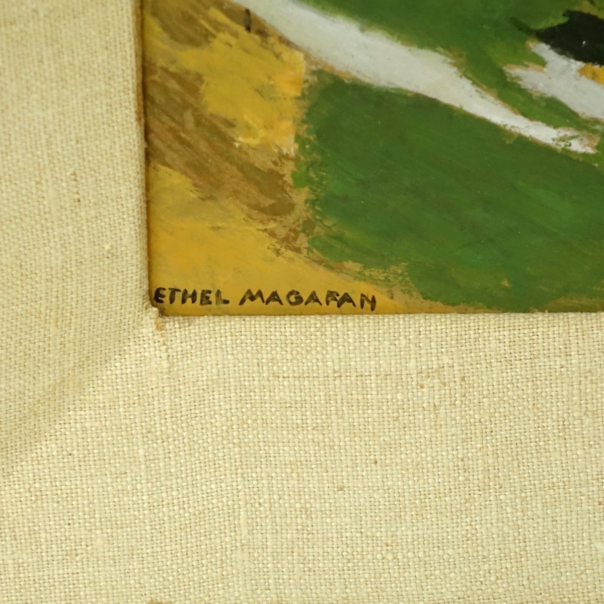 Ethel Magafan Abstract Gouache on Board