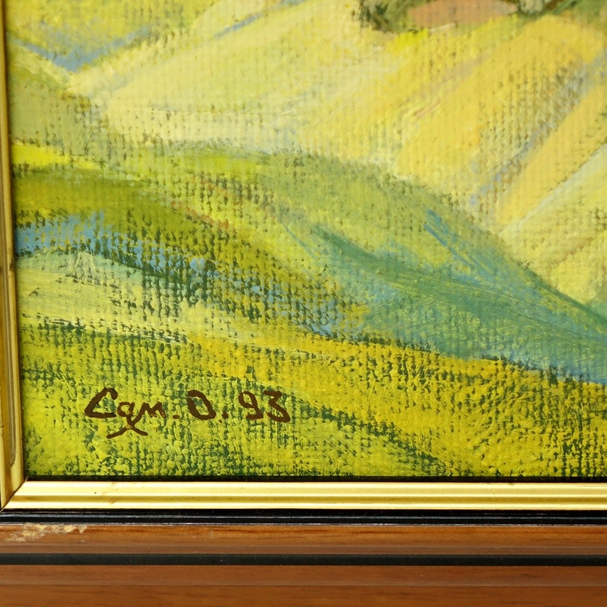 Abstract Oil on Panel, Unsigned