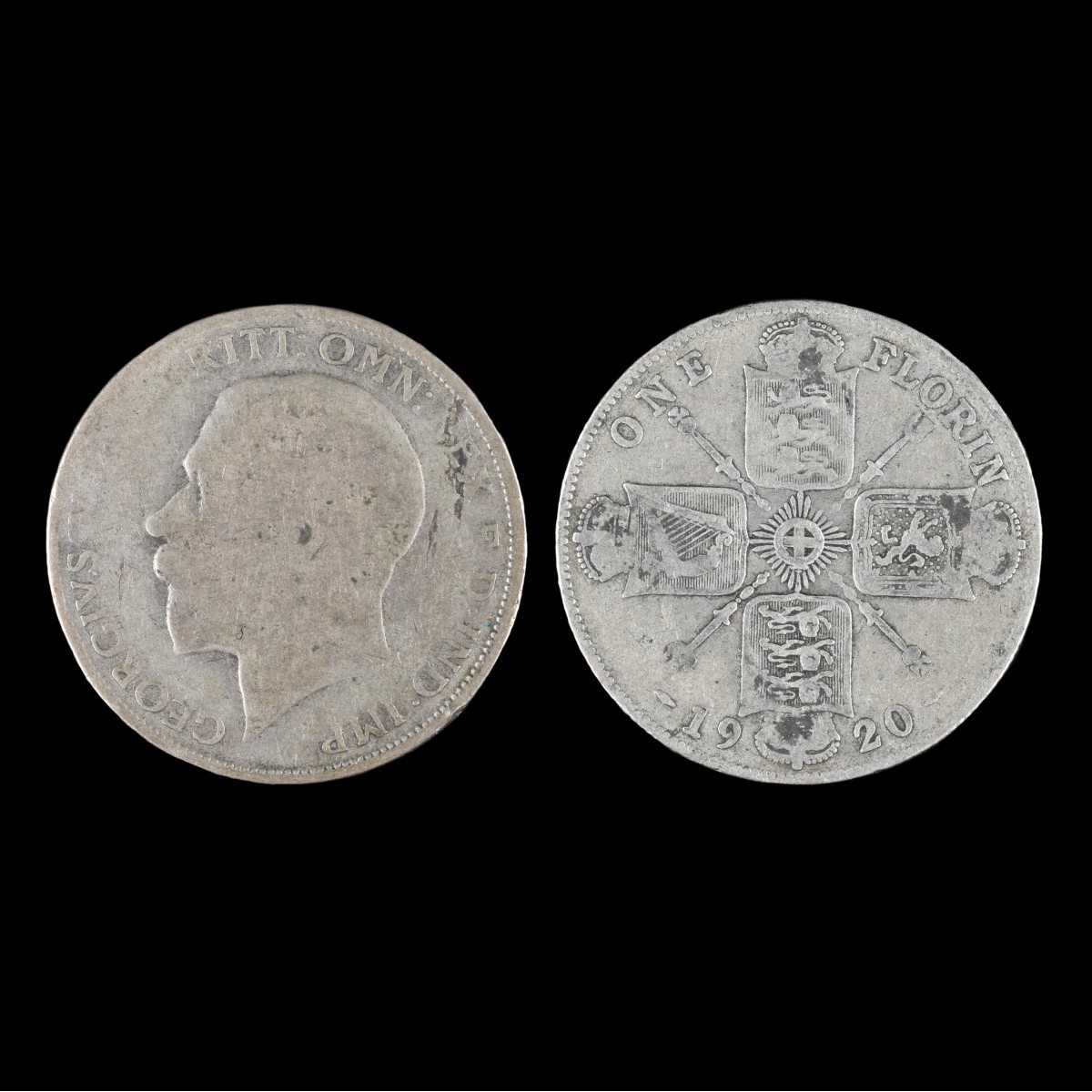George V British 500 Silver Florin