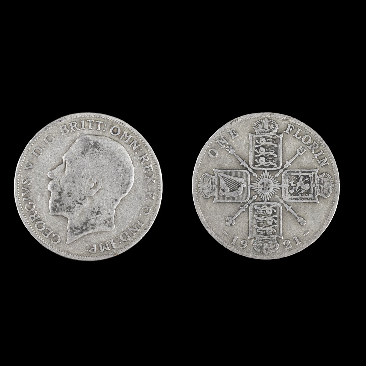 George V British 500 Silver Florin