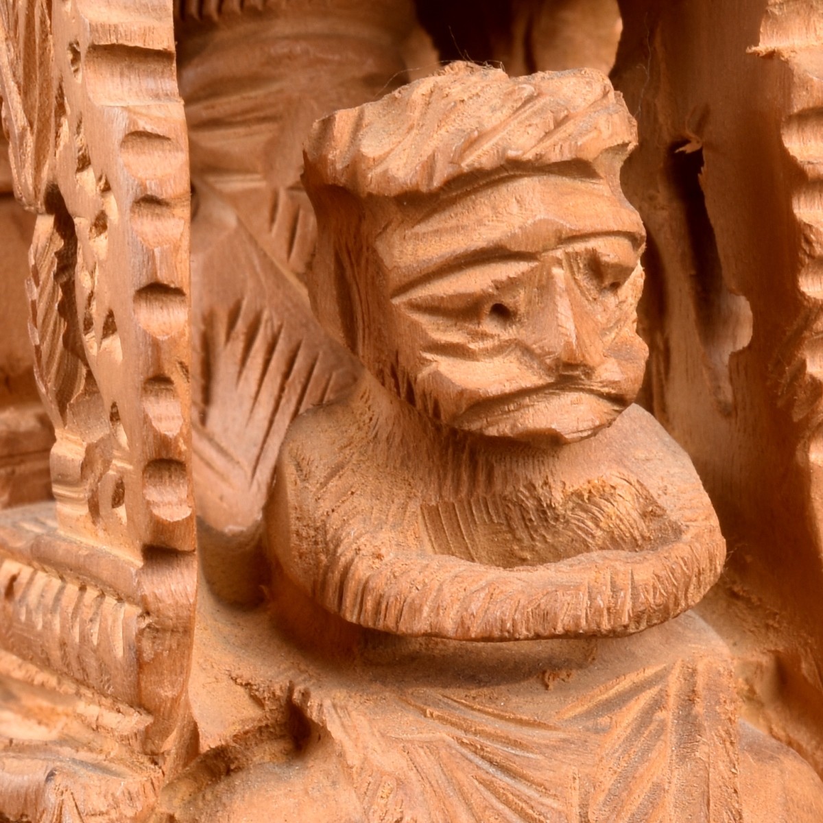 Two Carved Elephants