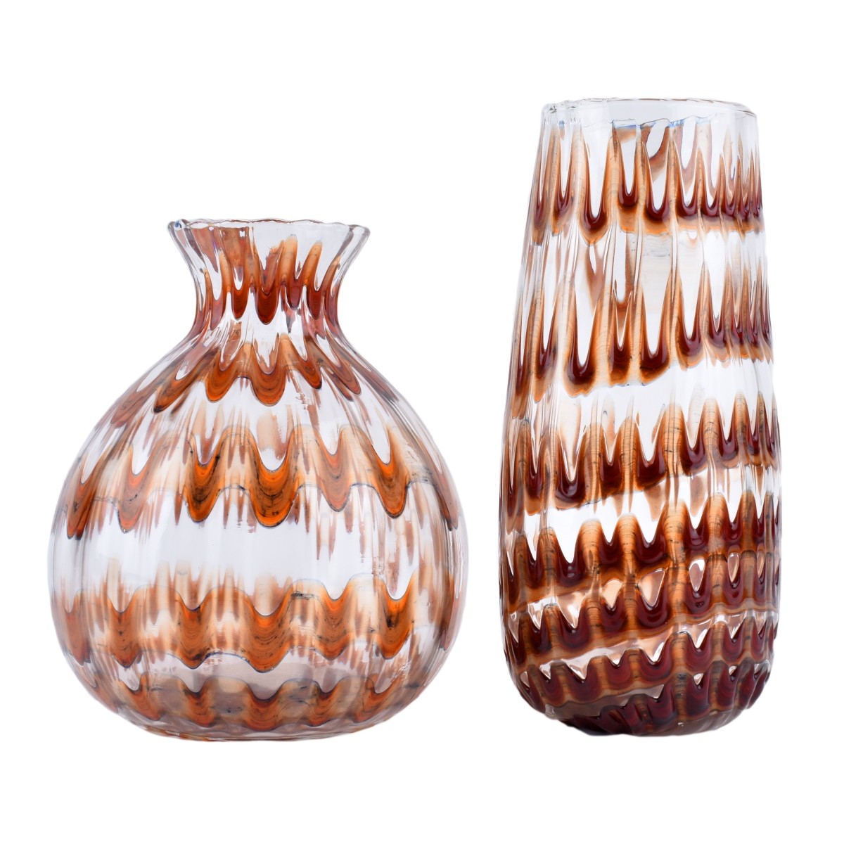 Three (3) Art Glass Tableware