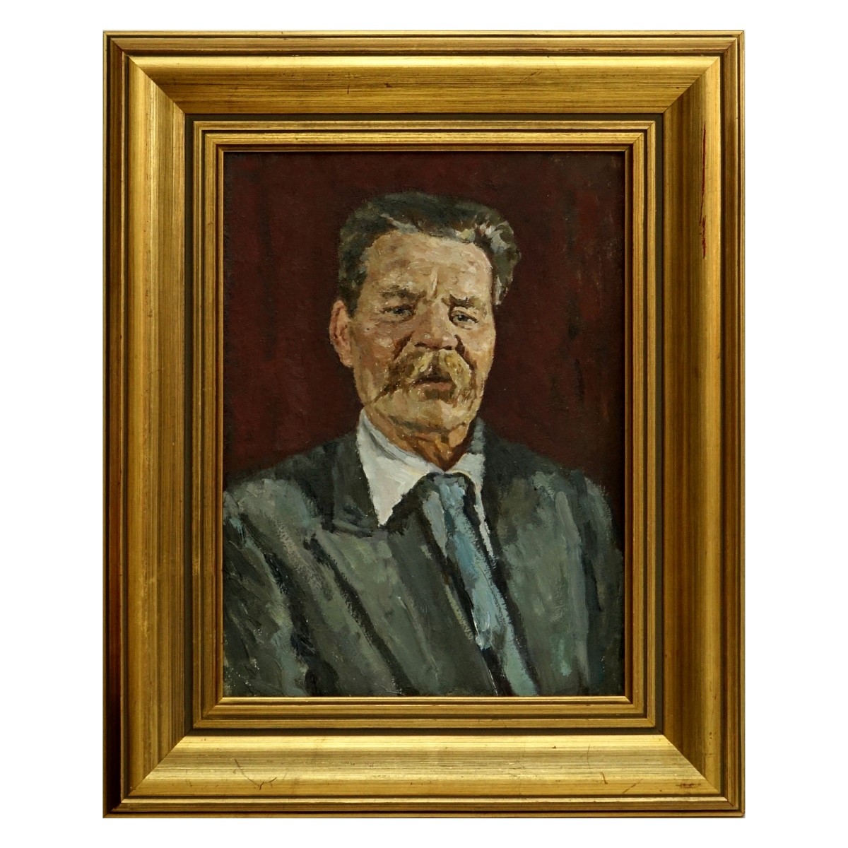 Vintage Russian O/Board Portrait Maxim Gorky