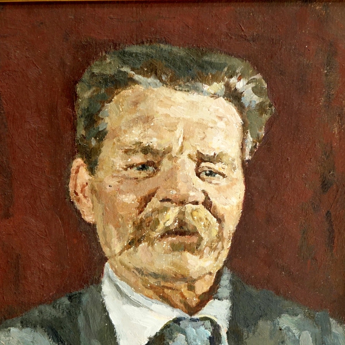 Vintage Russian O/Board Portrait Maxim Gorky