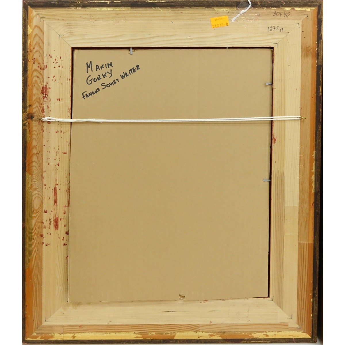 Vintage Russian O/Board Portrait Maxim Gorky