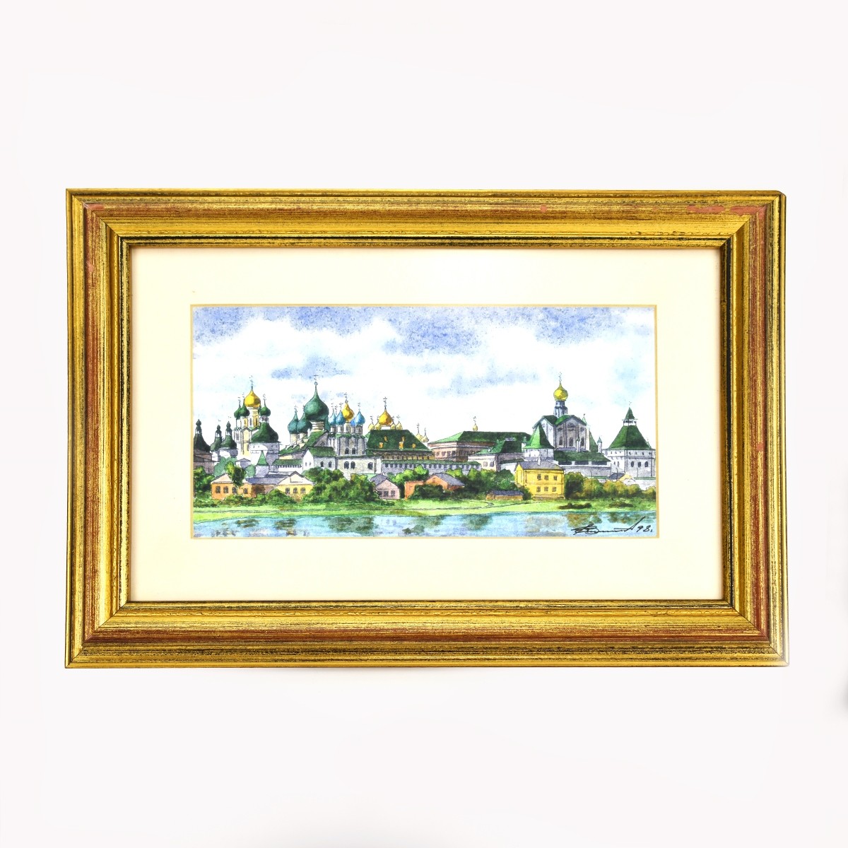 Four Vintage Russian Red Square Cathedral Prints