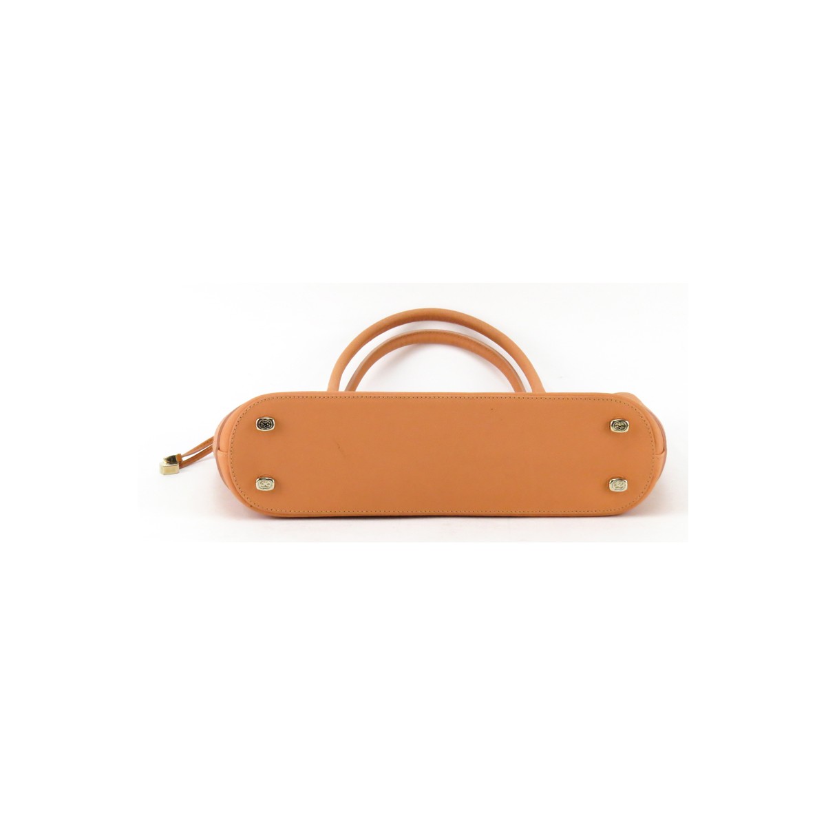 Escada Peach /Salmon Leather Handle Handbag