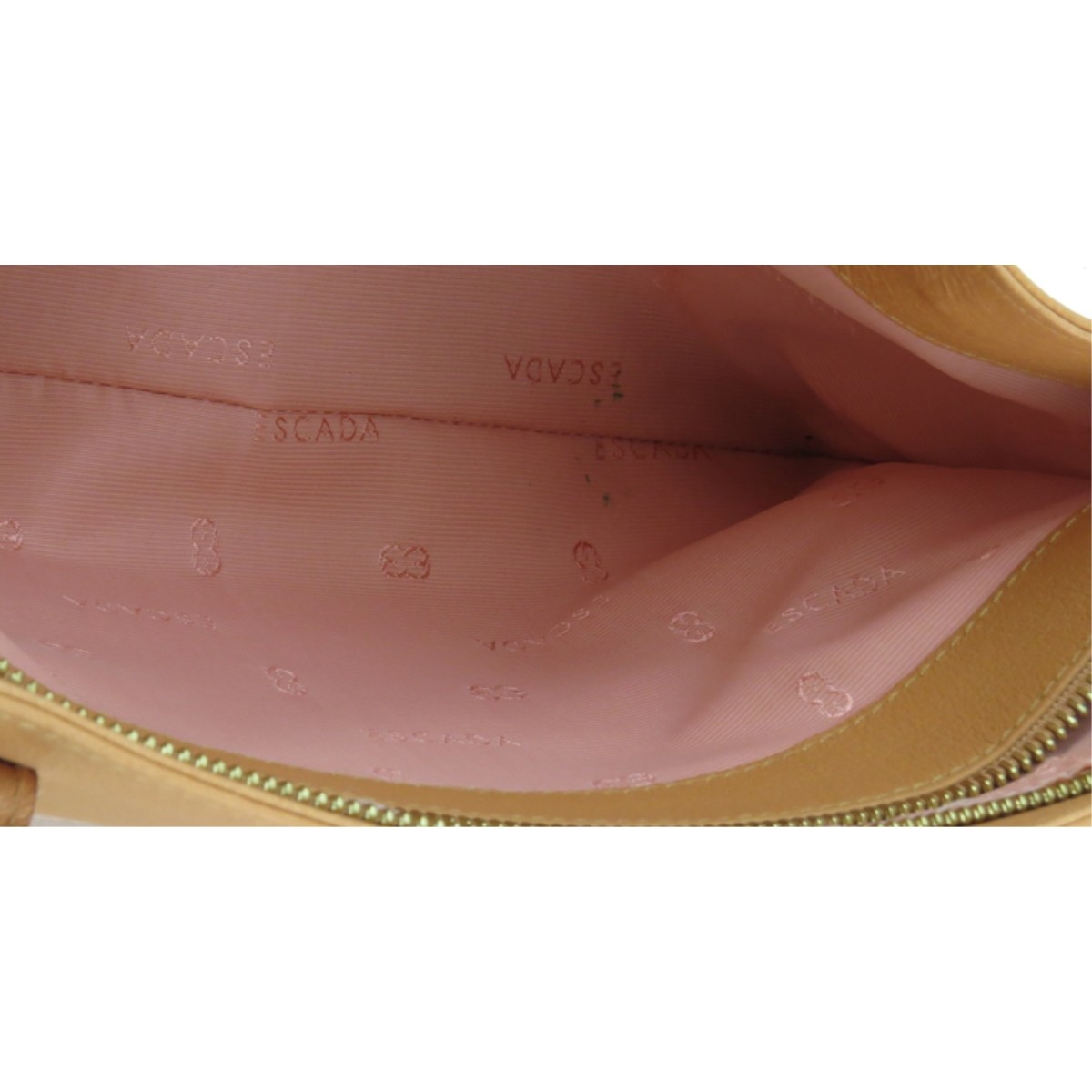 Escada Peach /Salmon Leather Handle Handbag