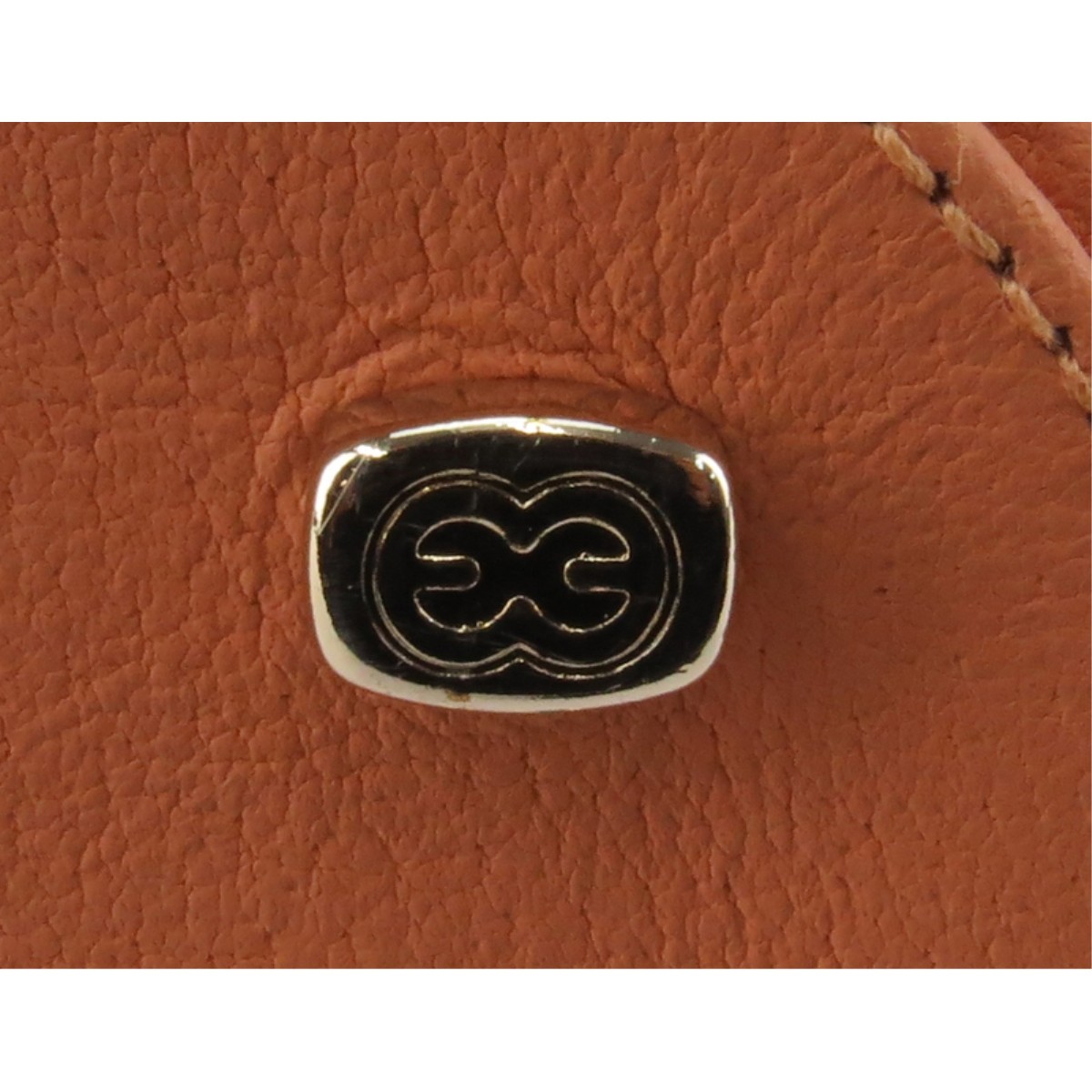 Escada Peach /Salmon Leather Handle Handbag