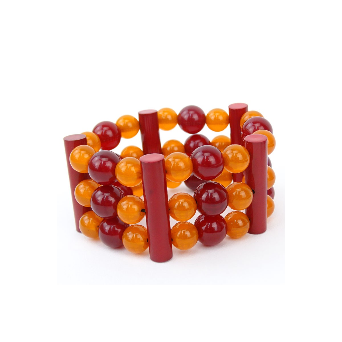 Vintage Bakelite Jewelry Suite Including Necklace,