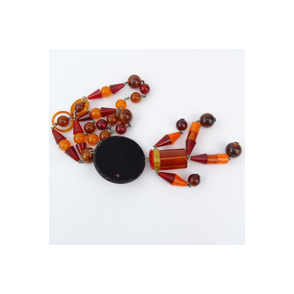 Vintage Bakelite Jewelry Suite Including Necklace,
