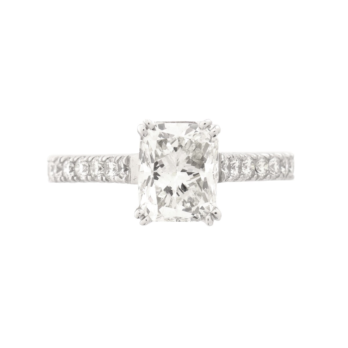 GIA 2.0ct Diamond and 18K Engagement Ring