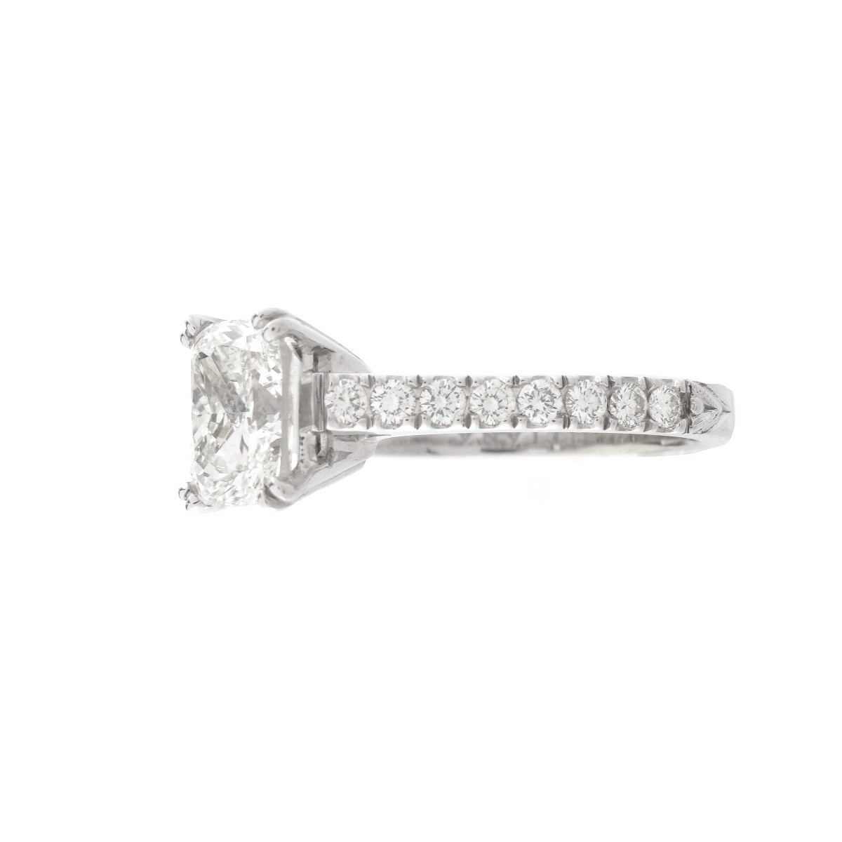 GIA 2.0ct Diamond and 18K Engagement Ring
