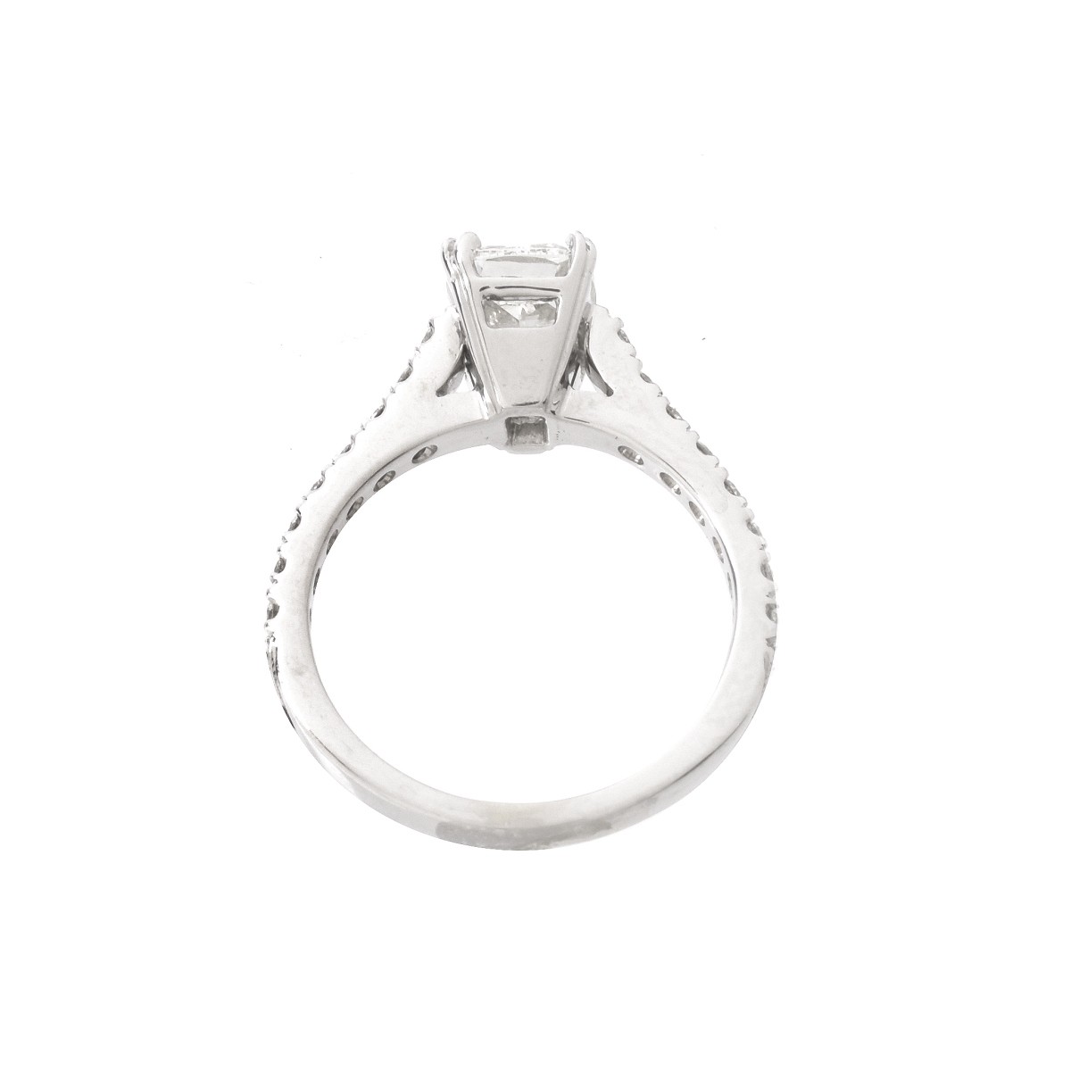 GIA 2.0ct Diamond and 18K Engagement Ring