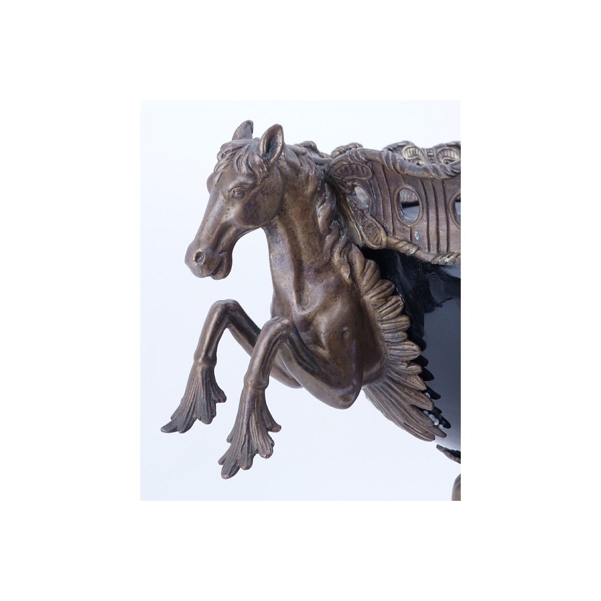 Large Modern Empire Style Bronze Mounted Porcelain