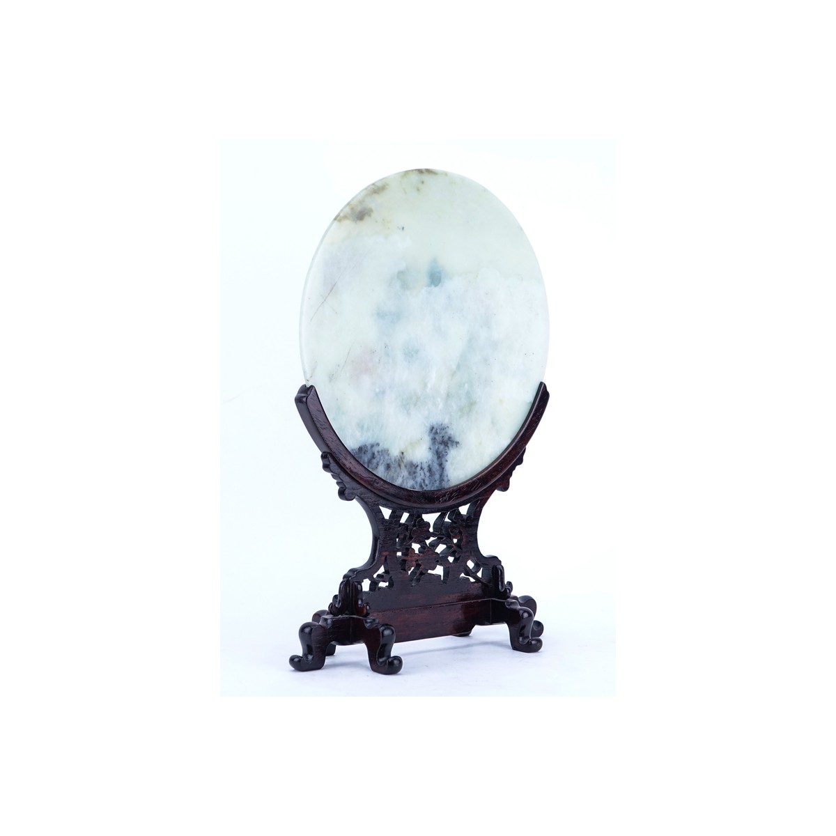 Chinese Qing Dynasty Style Jade and Gemstone Table