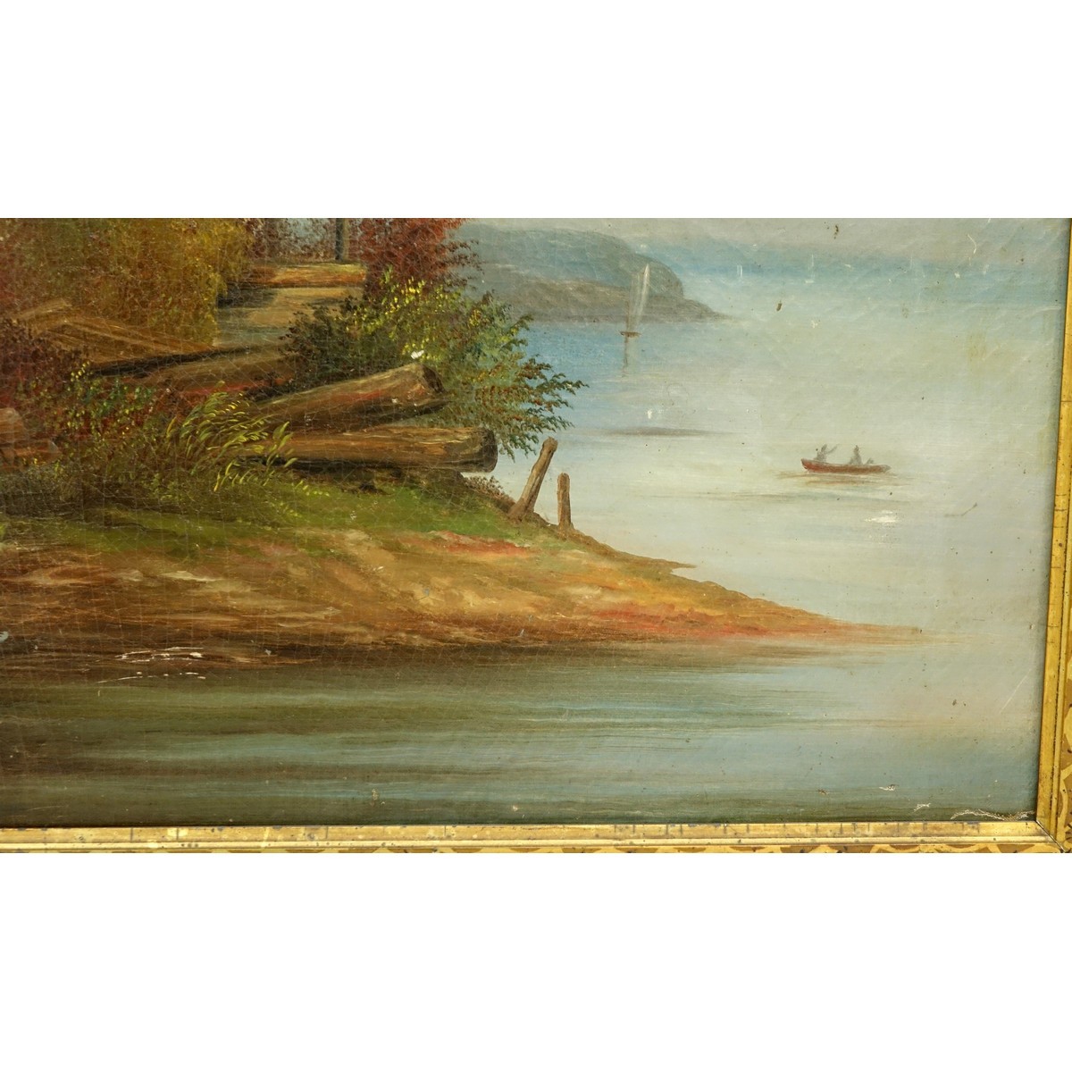 Large 19/20th Century English School Oil On Canvas