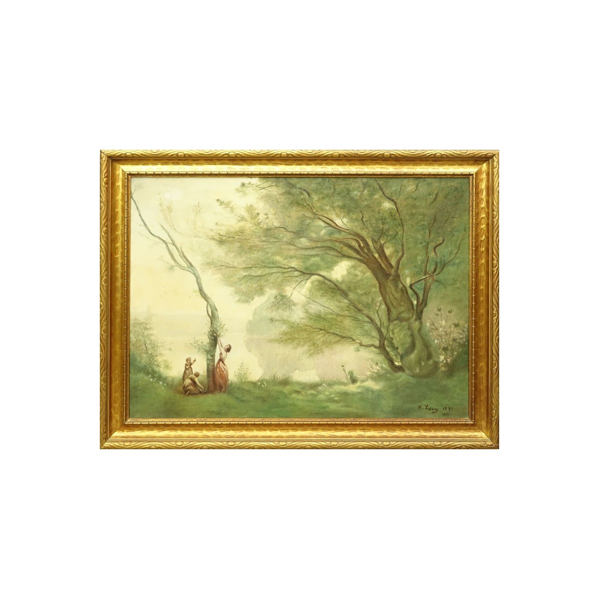 After: Henri Levy, French  (1840-1904) Oil on Canv