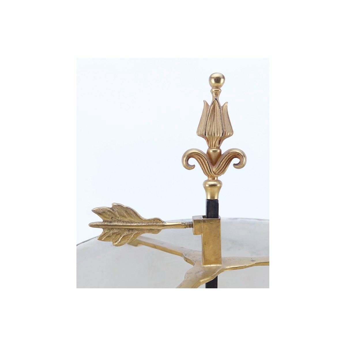 Bronze Figural Bouillotte Lamp With Later Tole Sha