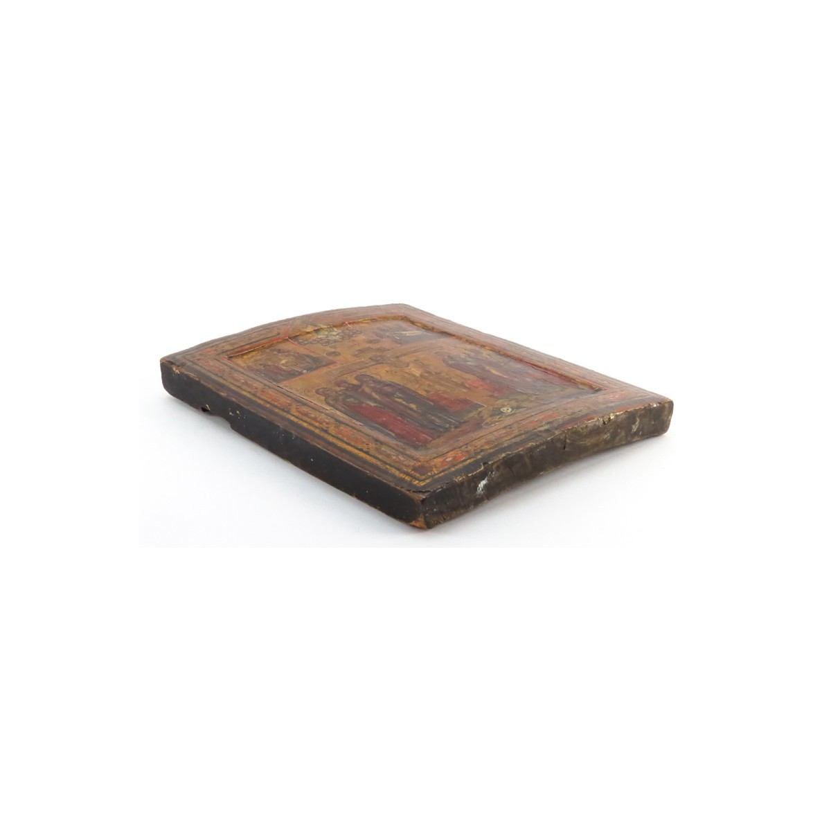 18th Century Russian Painted and Parcel Gilt Icon