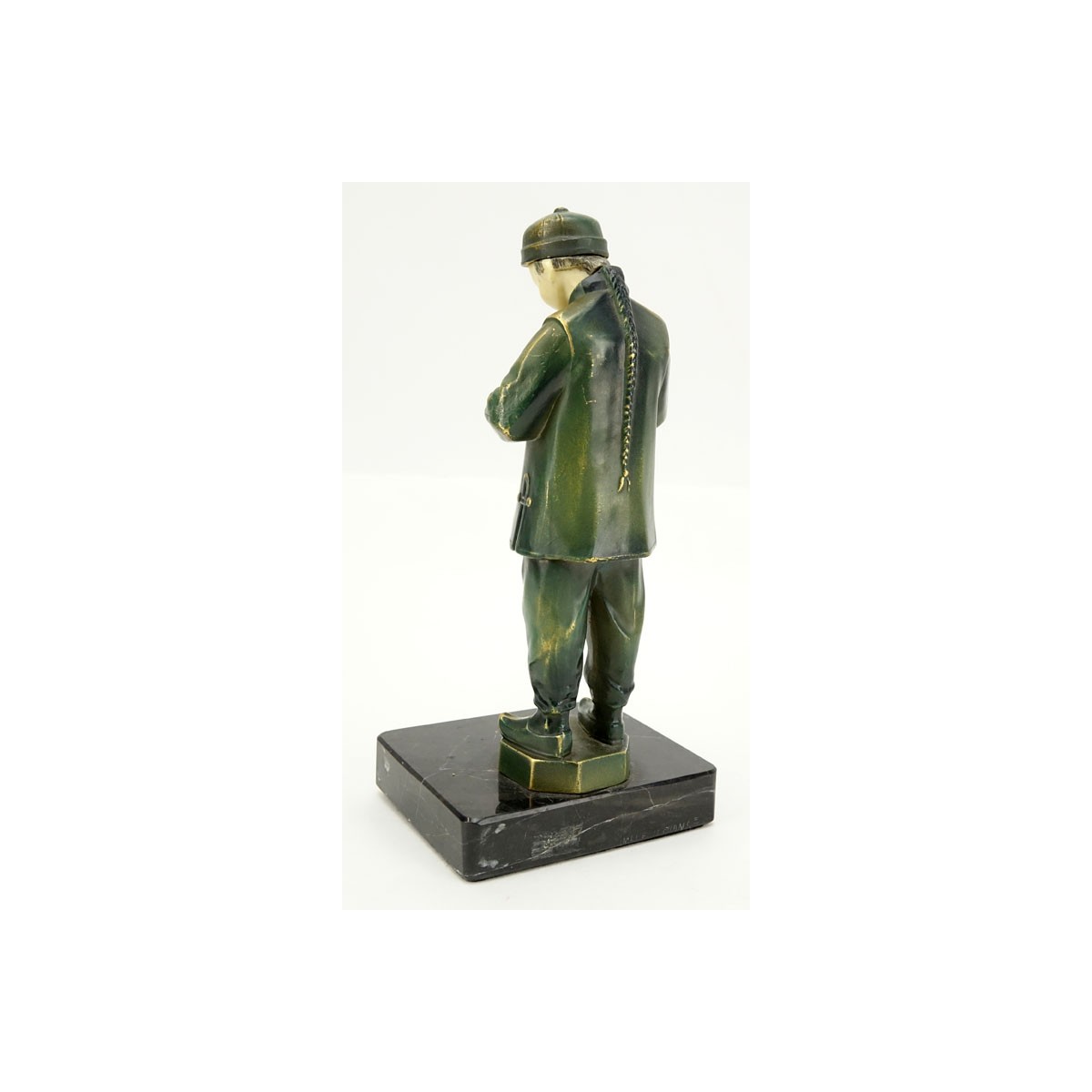 19/20th C. Bronze and Ivory Sculpture