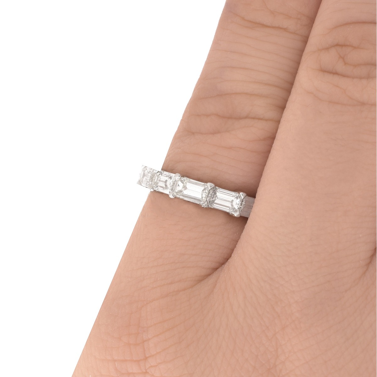 Diamond and Platinum Eternity Band