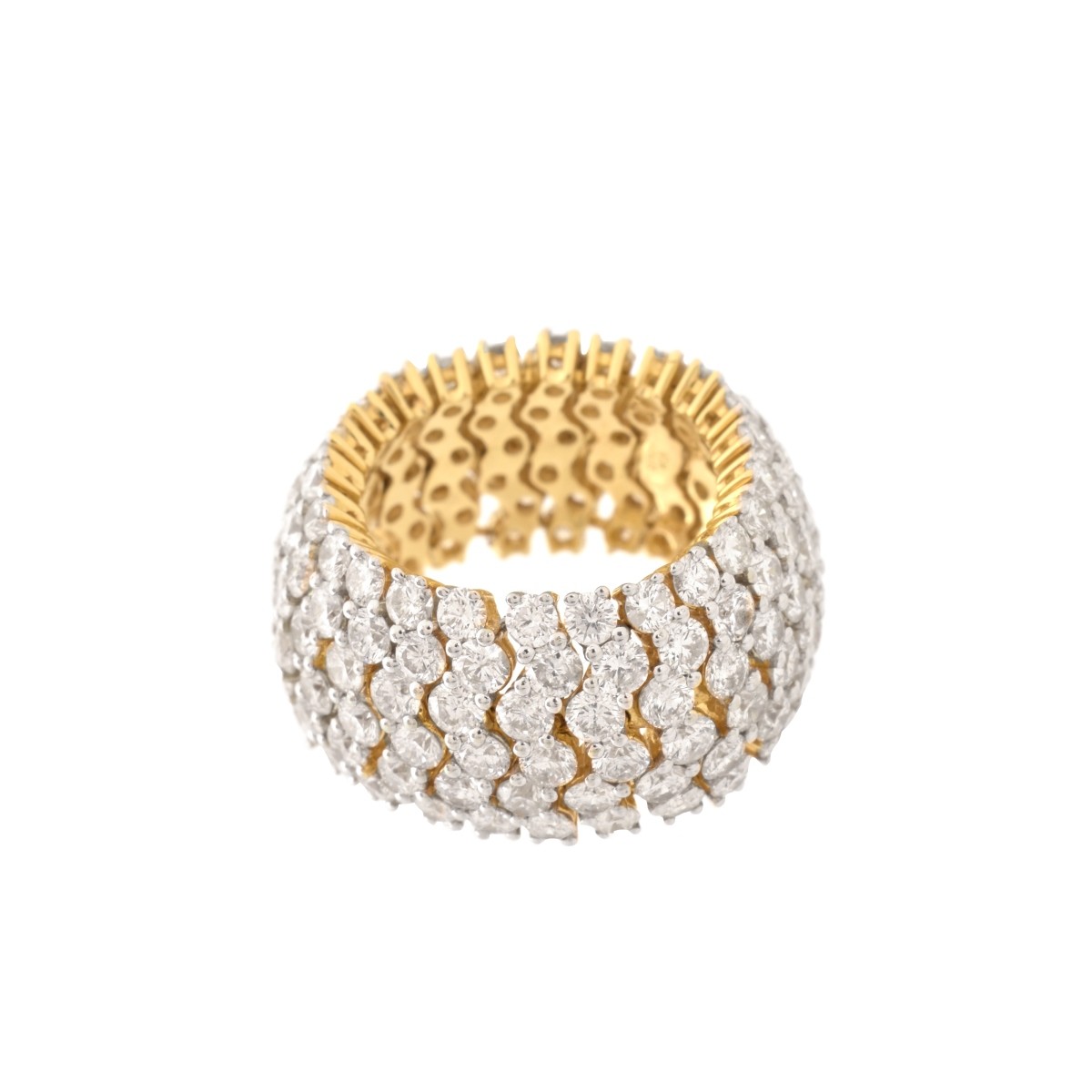 Diamond and 18K Eternity Band