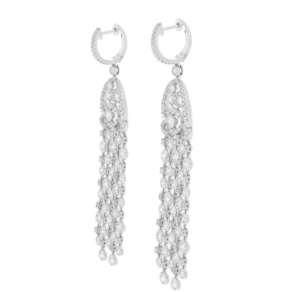 Diamond and 18K Earrings