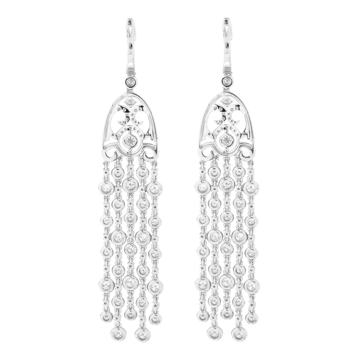 Diamond and 18K Earrings