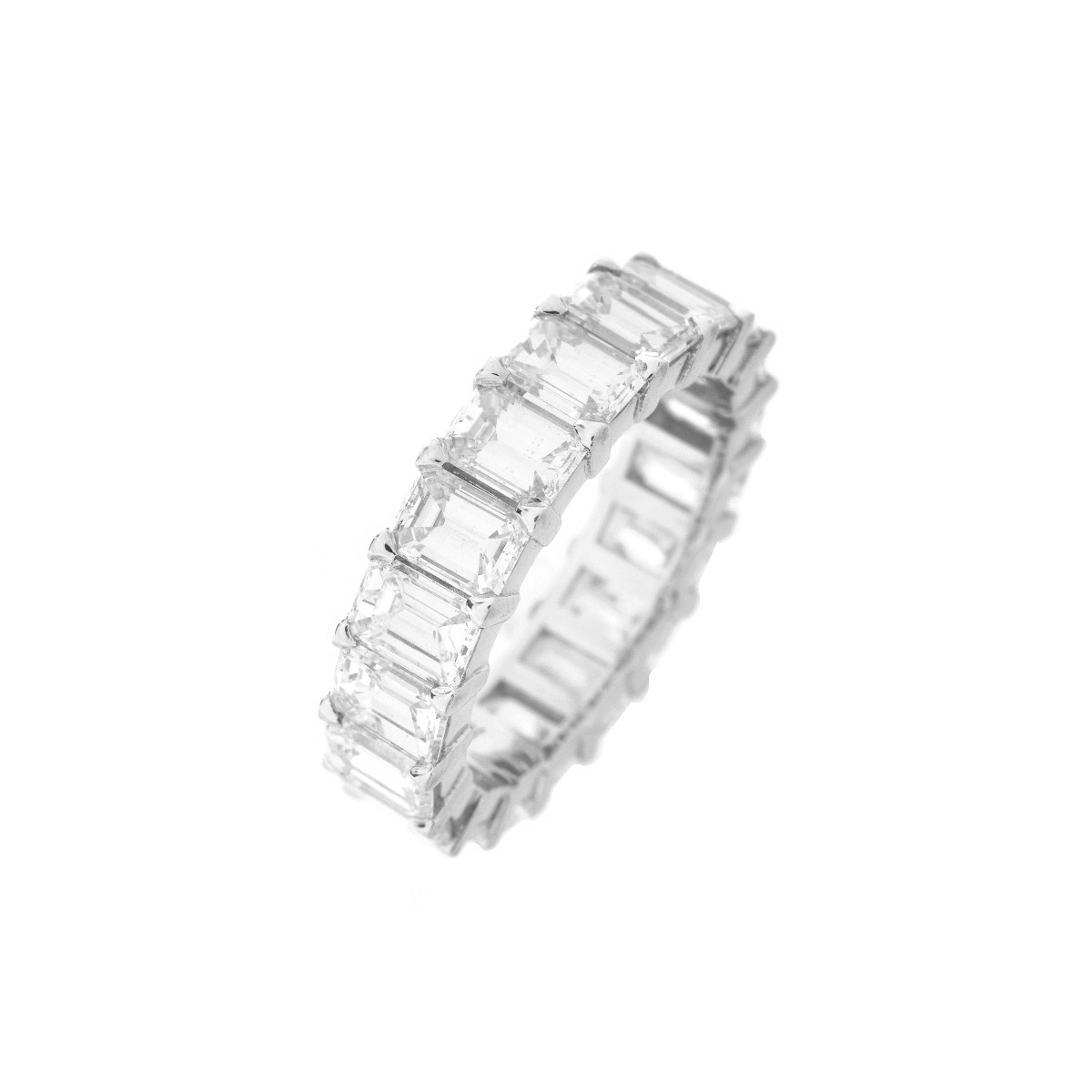 Diamond and Platinum Eternity Band