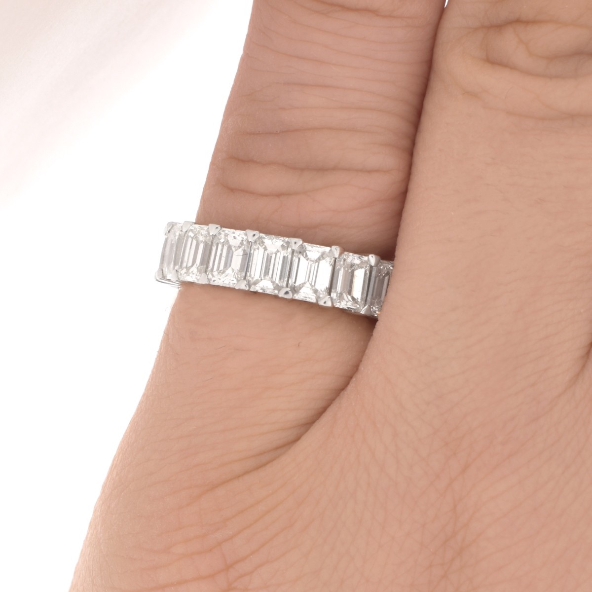 Diamond and Platinum Eternity Band