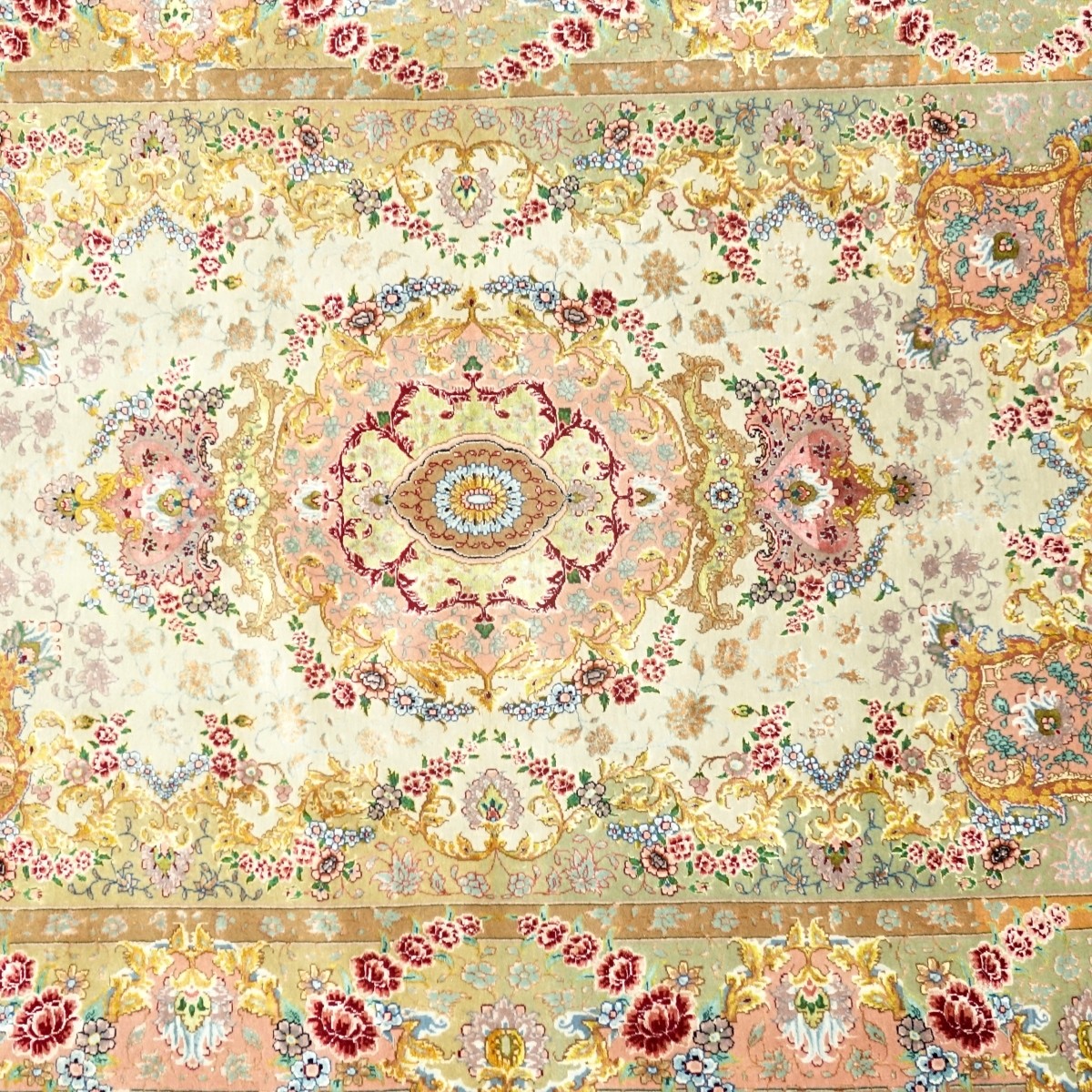 Antique Persian Tabriz Benam Rug