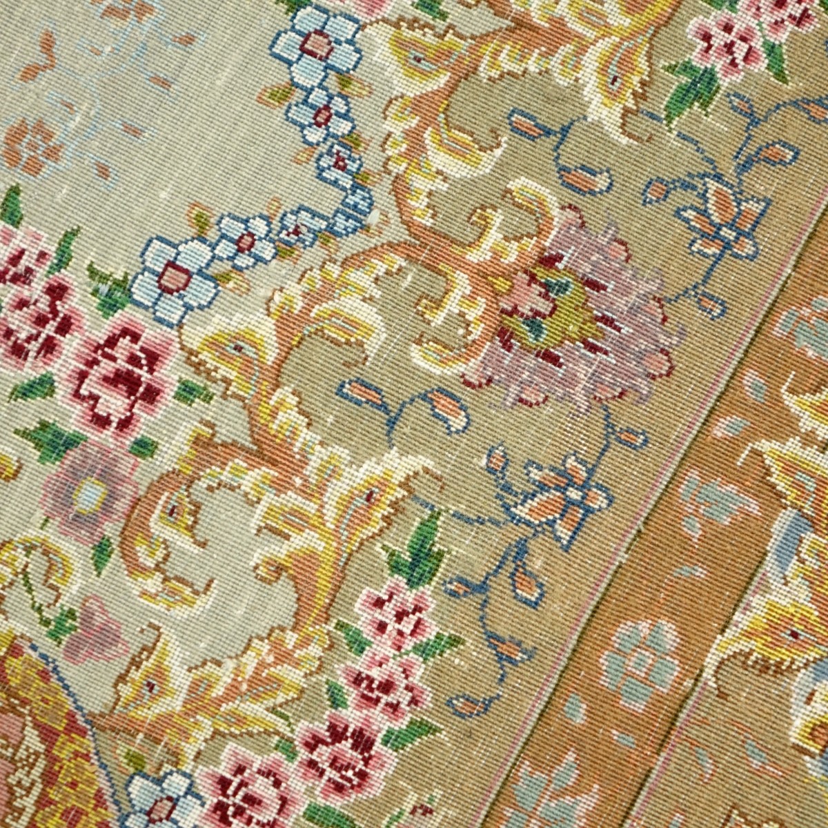 Antique Persian Tabriz Benam Rug
