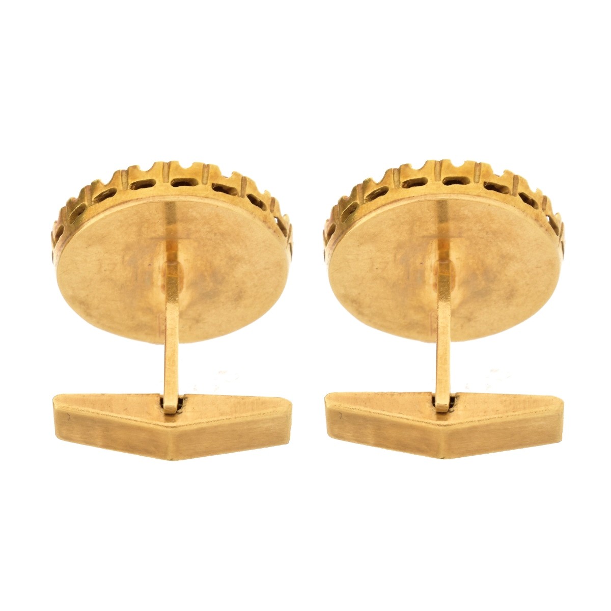 Vintage 14K and Diamond Cufflinks