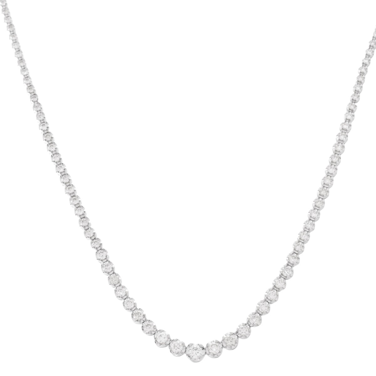 Diamond and 18K Riviera Necklace