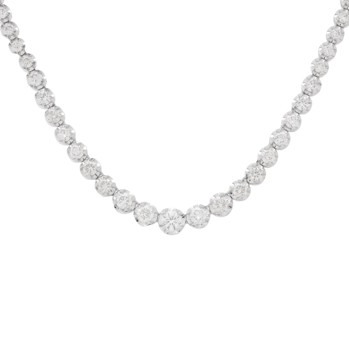 Diamond and 18K Riviera Necklace