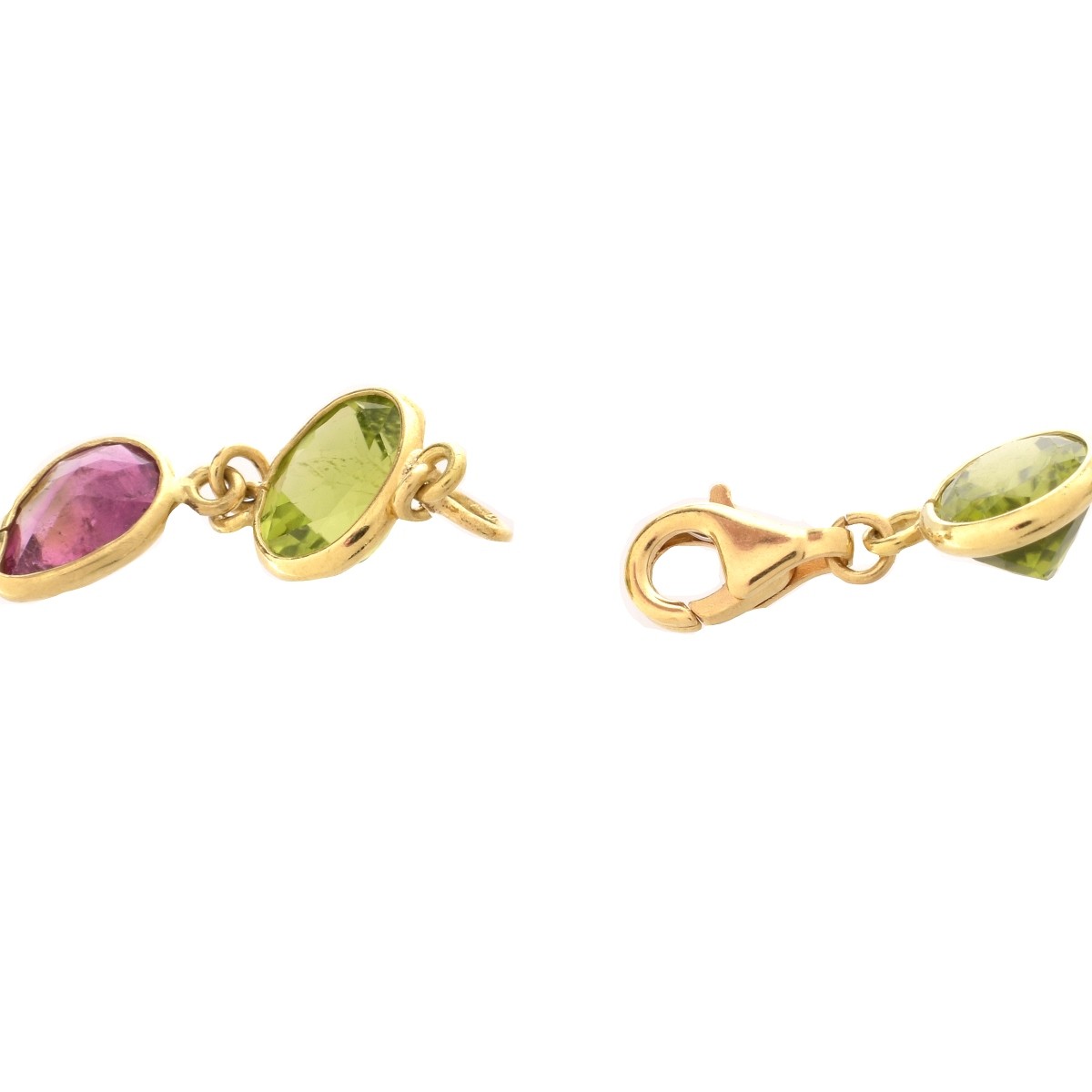 Multi Gemstone and 18K Necklace