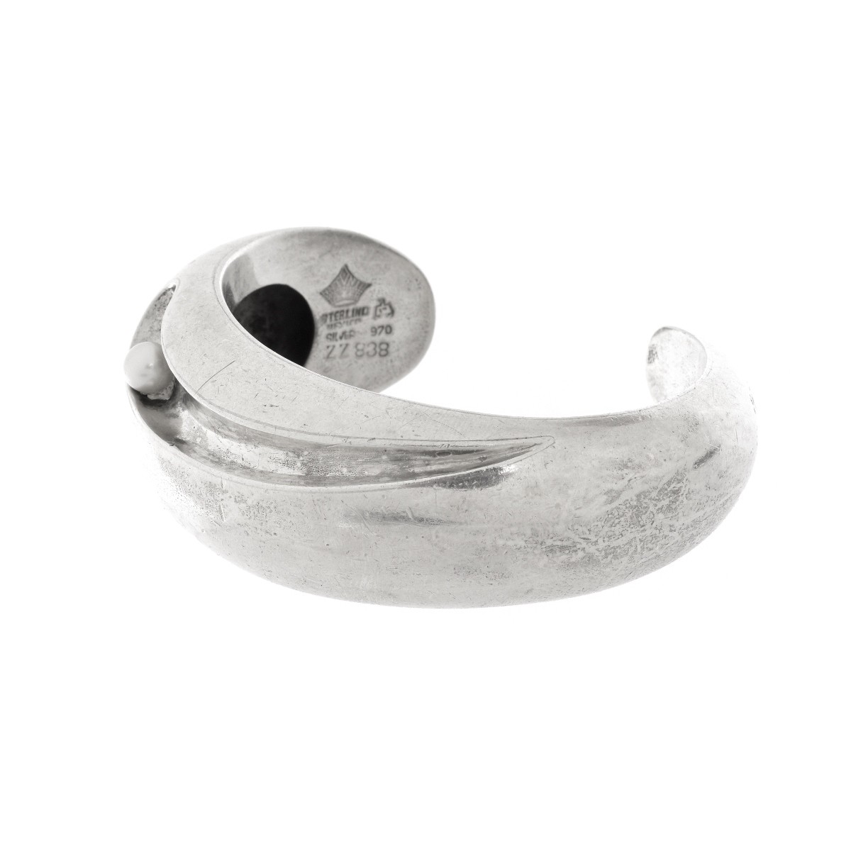 Antonio Pineda Vintage Cuff Bracelet with Pearl