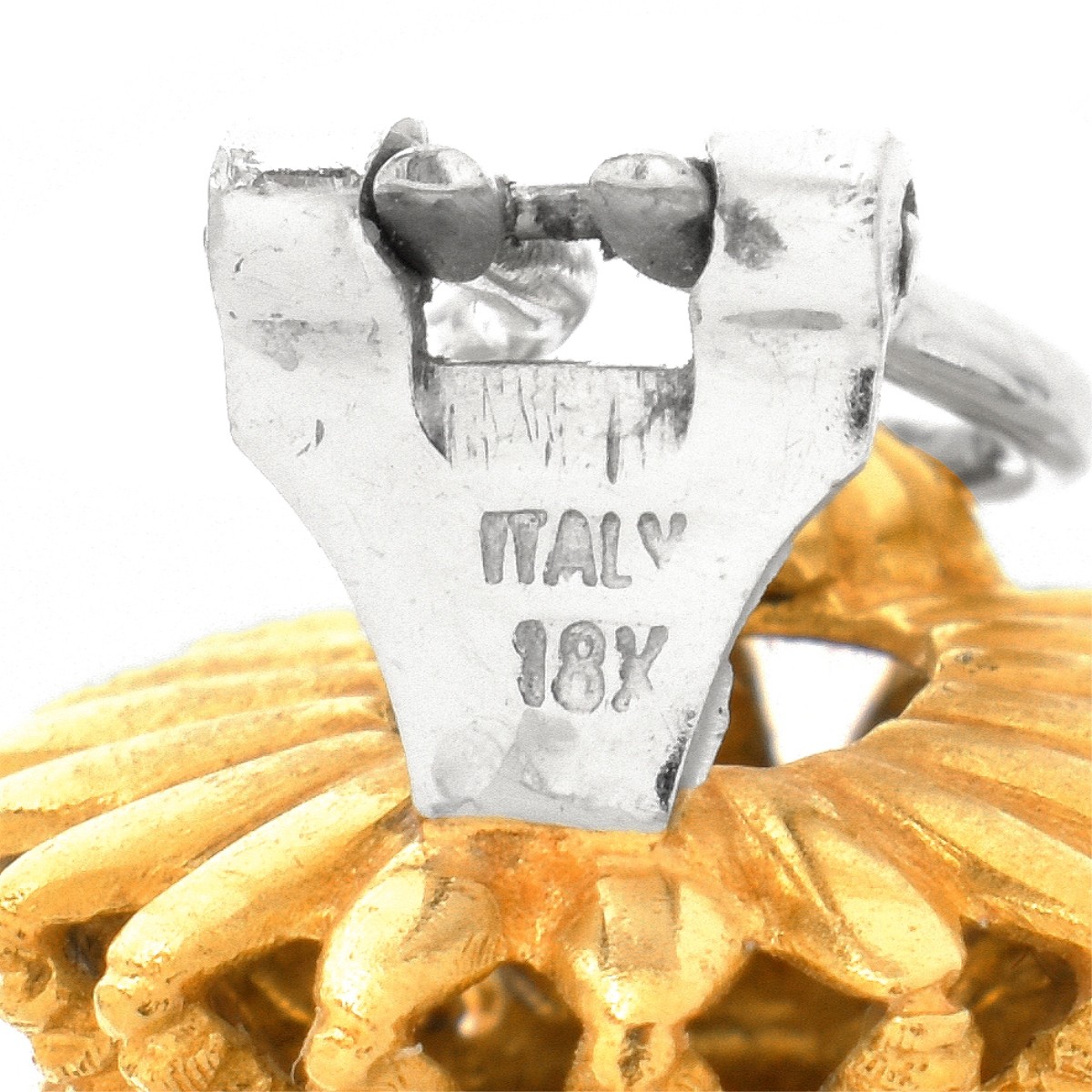 Vintage 18K and Diamond Earrings