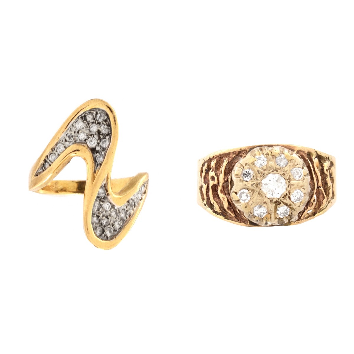 Two Vintage Diamond Rings
