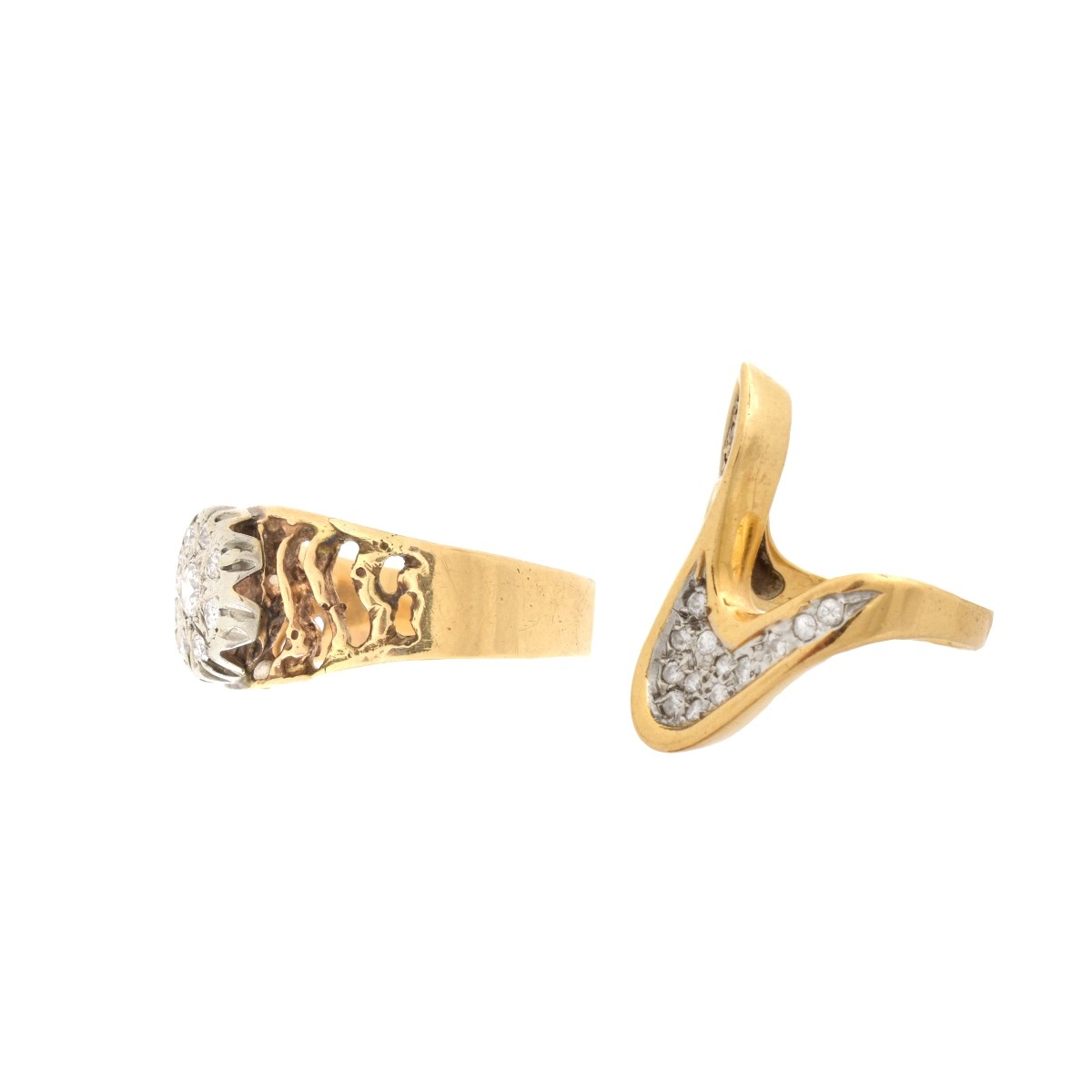 Two Vintage Diamond Rings