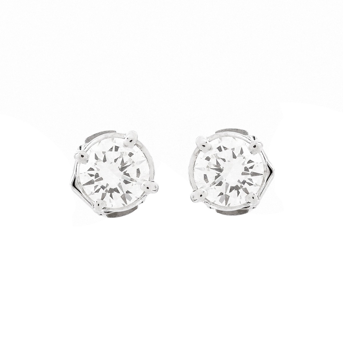 1.60ct TW Diamond and 14K Stud Earrings