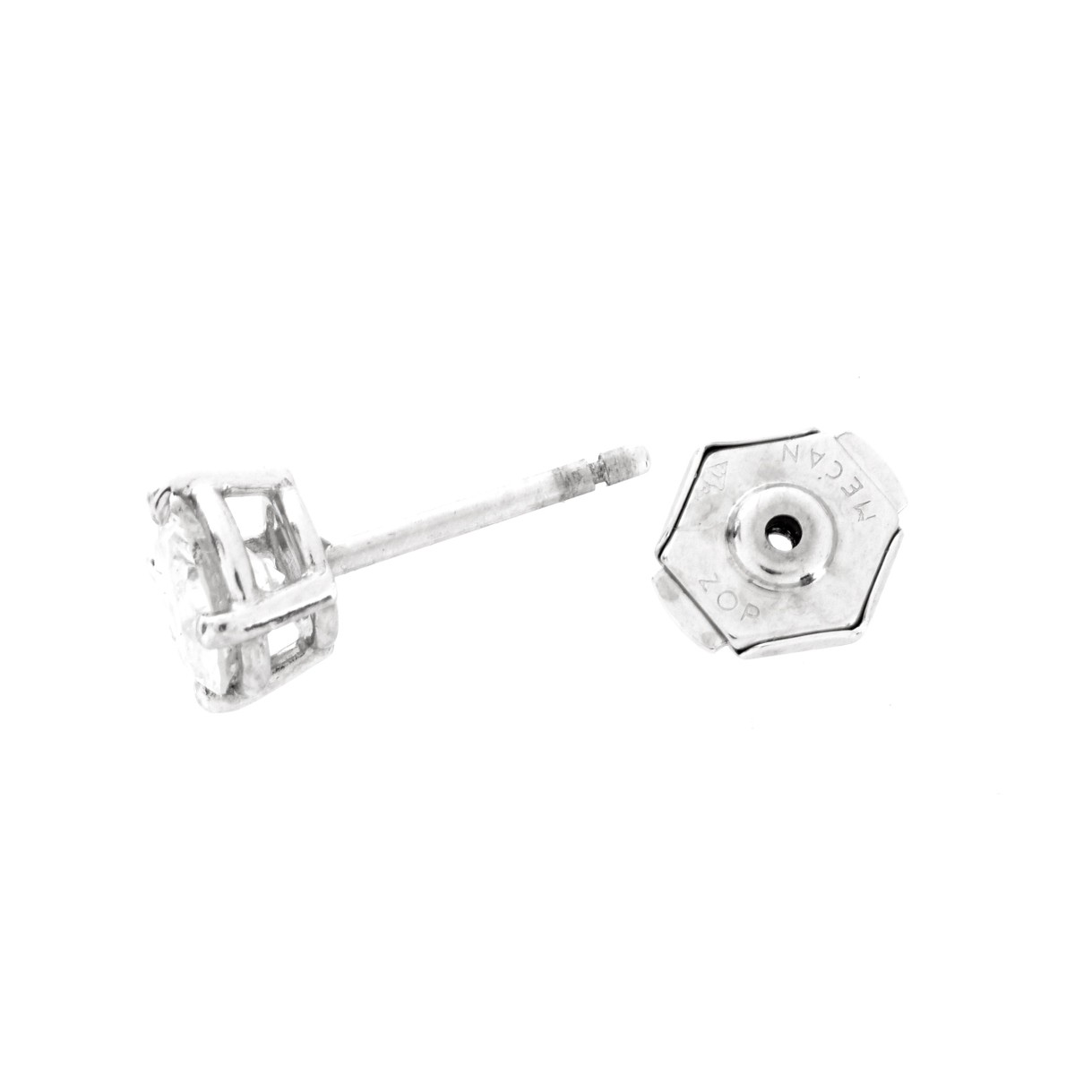 1.60ct TW Diamond and 14K Stud Earrings