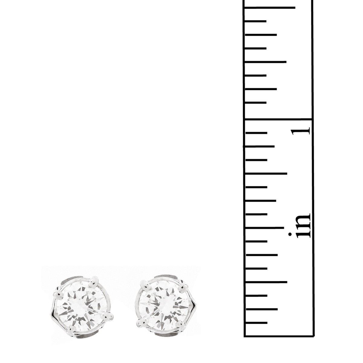 1.60ct TW Diamond and 14K Stud Earrings