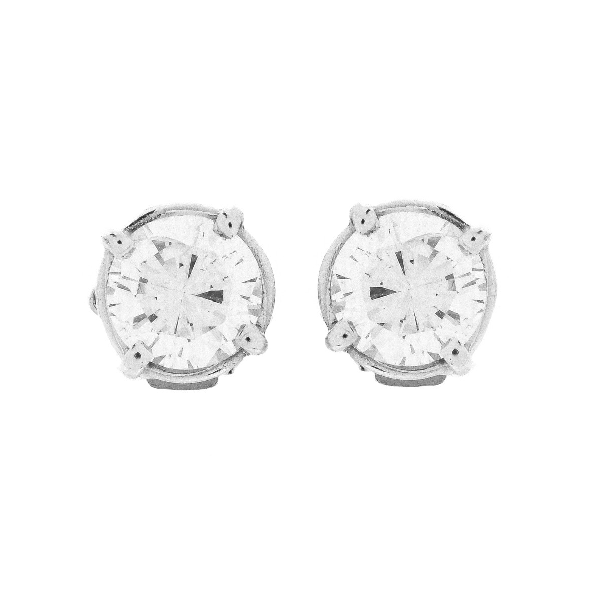 1.60ct TW Diamond and 14K Stud Earrings