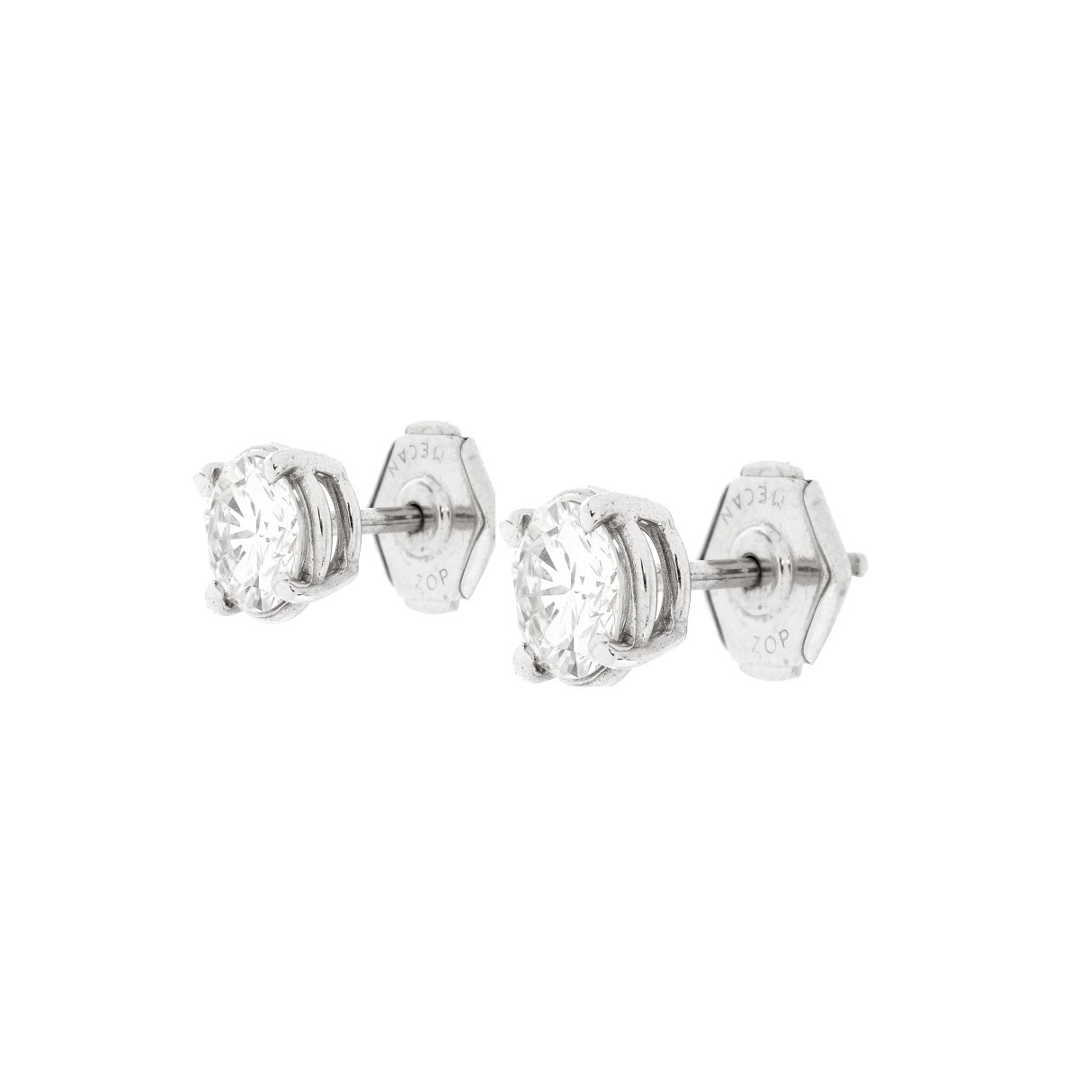 1.60ct TW Diamond and 14K Stud Earrings