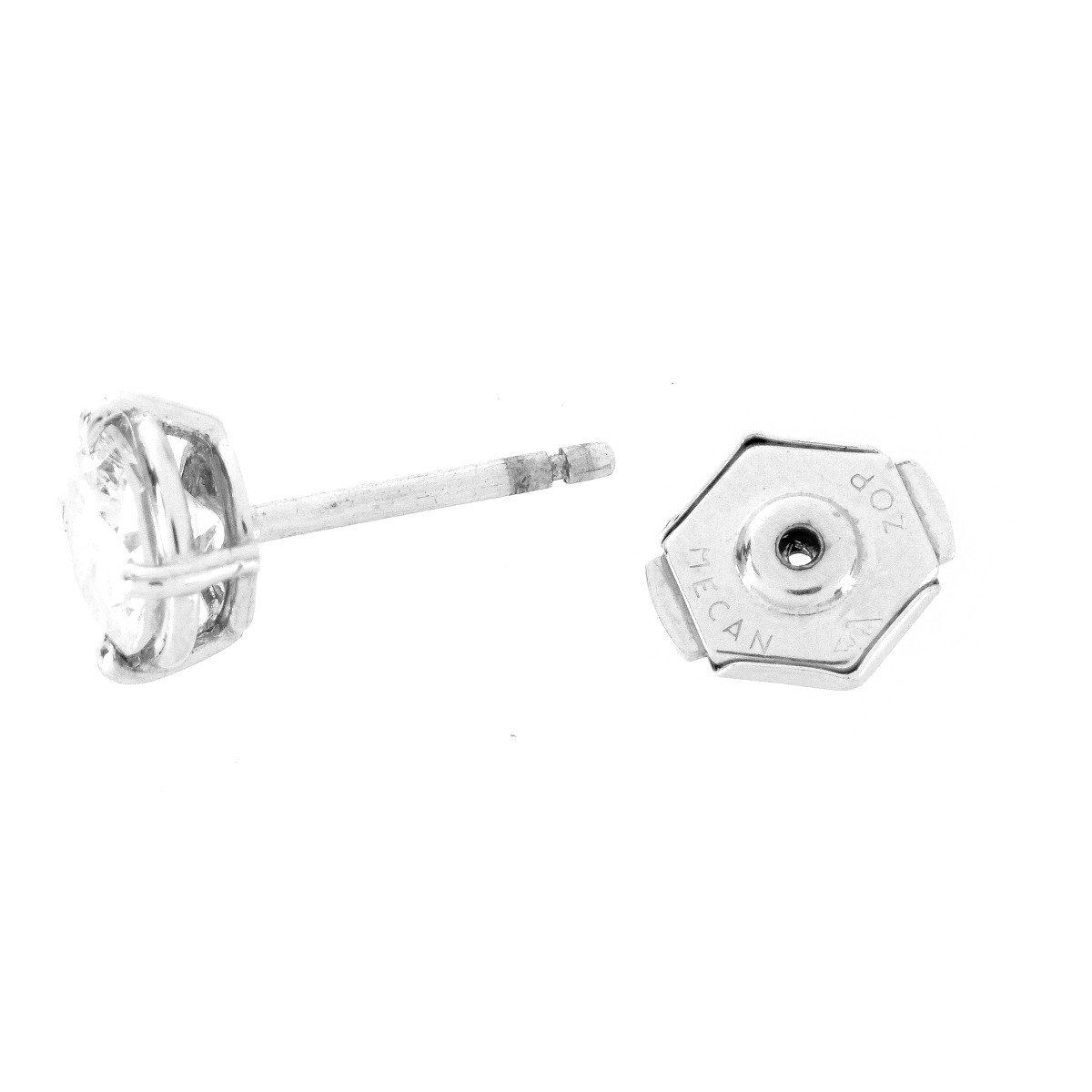 1.60ct TW Diamond and 14K Stud Earrings