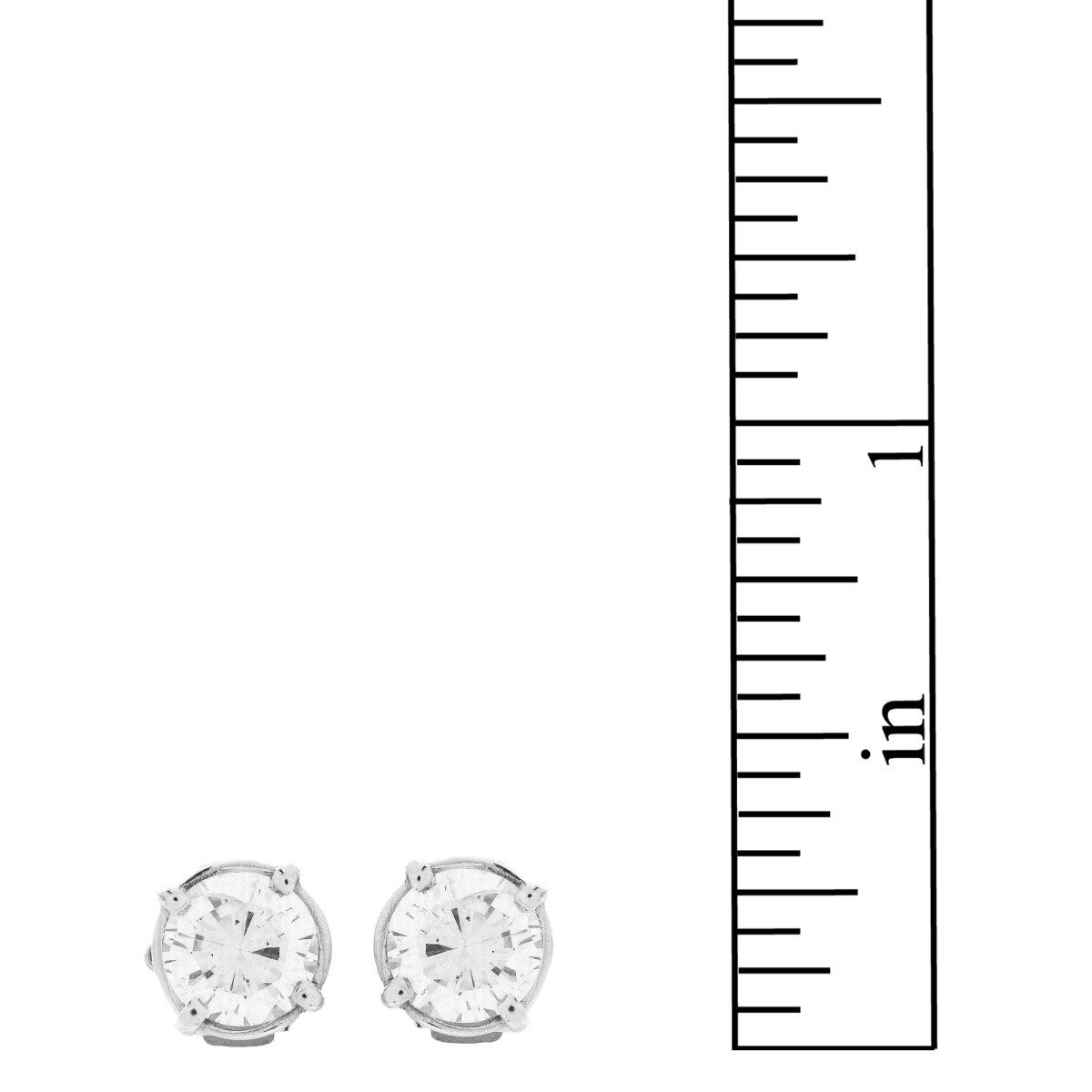 1.60ct TW Diamond and 14K Stud Earrings